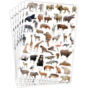 Autocollants animaux sauvages - 300 pcs Autocollants animaux sauvages - 300 pcs