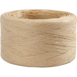 Fil de papier raphia - sable - 100 m Fil de papier raphia - sable - 100 m