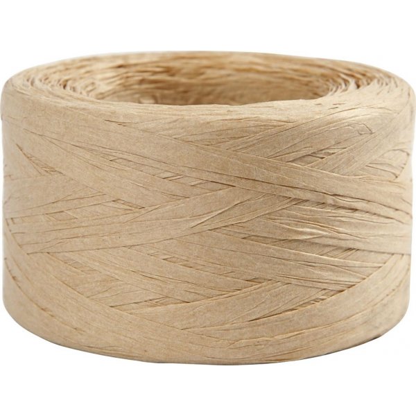 Fil de papier raphia - sable - 100 m