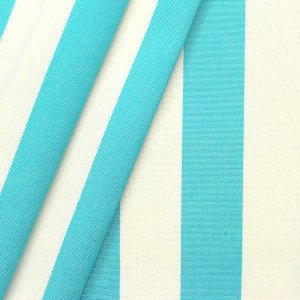 Toile de store et tissu de décoration Toldo "Rayures" - Turquoise-Blanc - 160 cm Toile de store et tissu de décoration Toldo "Rayures" - Turquoise-Blanc - 160 cm