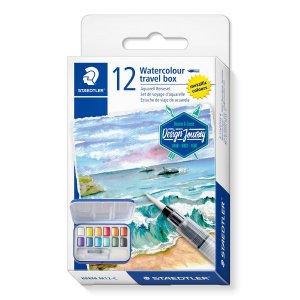 Peintures aquarelles m�tallis�es, couleurs assorties - lot de 12