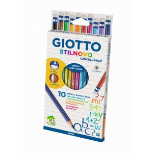 Crayons de couleur Giotto Stilnovo Effaçables - paquet de 10 Crayons de couleur Giotto Stilnovo Effaçables - paquet de 10