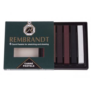Rembrandt Carré Pastel en set - nuances de marron - 6 pcs Rembrandt Carré Pastel en set - nuances de marron - 6 pcs