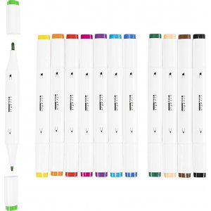 Stylo à dessin - couleurs standards - 12 pcs Stylo à dessin - couleurs standards - 12 pcs