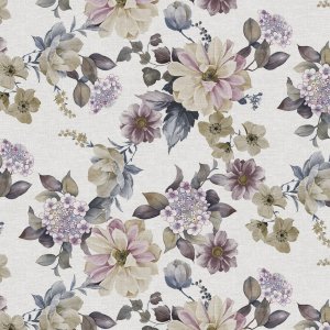 Toile cirée à motif floral - Bruyère Toile cirée à motif floral - Bruyère
