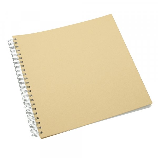 Album pour scrapbooking 30 x 30 cm - marron 25 pages avec fil spiral
