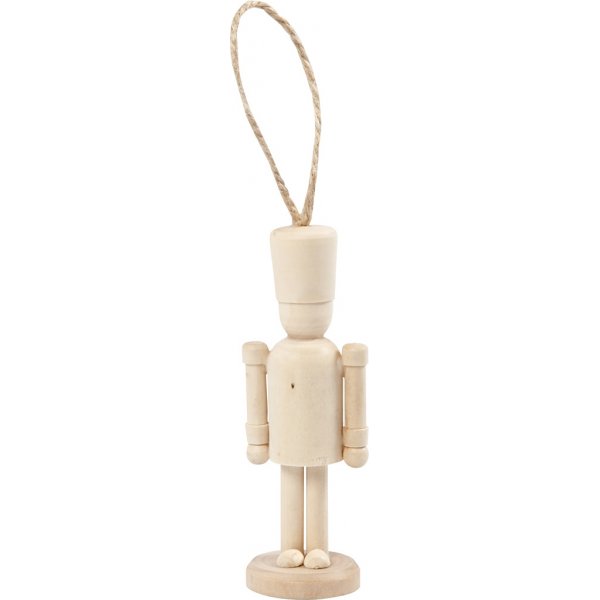 Figurine avec cordon de suspension - bois