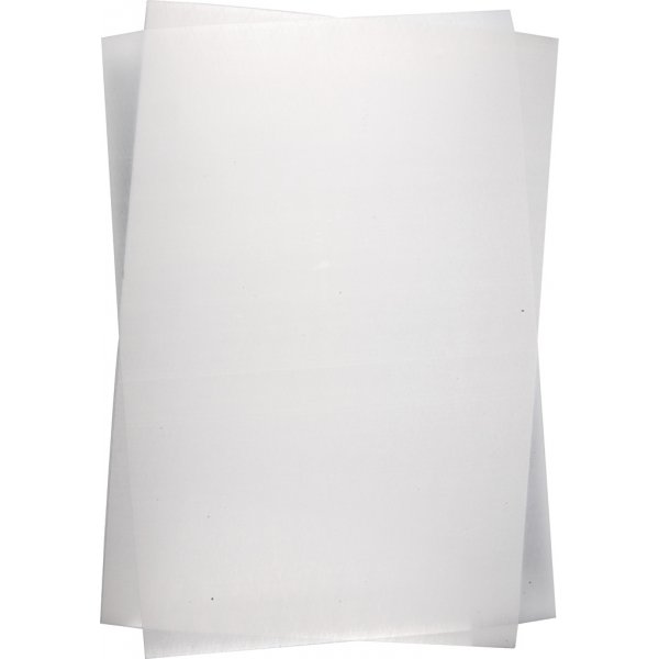 Feuilles plastiques rtractables - Blanc mat - 10 feuilles