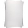 Feuilles plastiques rtractables - Blanc mat - 10 feuilles