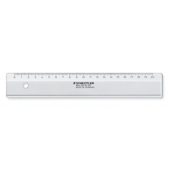 Rgle en plastique Mars Staedtler Transparent