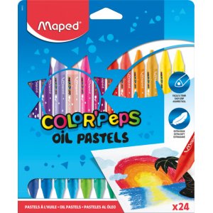 Set pastels à l'huile - Maped - Color'Peps 24-pack Set pastels à l'huile - Maped - Color'Peps 24-pack