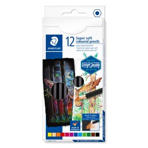 Crayons de couleur super doux Design Journey - 12 crayons Crayons de couleur super doux Design Journey - 12 crayons