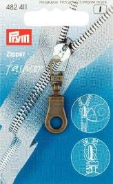 Boucle de fermeture éclair tendance en laiton antique Boucle de fermeture éclair tendance en laiton antique