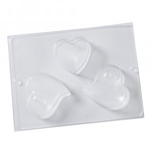 Moules 6,9x7/8,1x8,4 cm - Coeur Moules 6,9x7/8,1x8,4 cm - Coeur