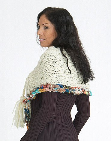 Patron tricot - Châle poncho tricoté Patron tricot - Châle poncho tricoté