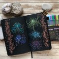 Image client Carnet de croquis Sakura Papier noir 140g 80 feuilles - 13x21 cm