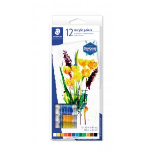 Peintures acryliques 12ml - 12 couleurs Peintures acryliques 12ml - 12 couleurs