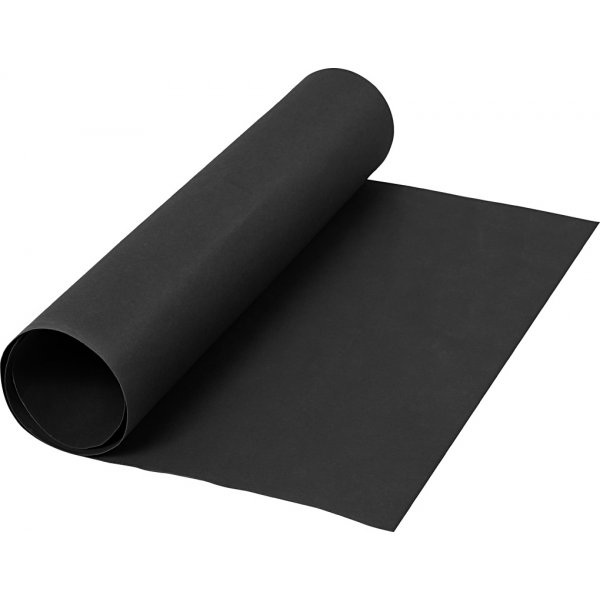 Papier cuir - noir - uni - 1 m Papier cuir - noir - uni - 1 m