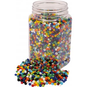 Perles du Congo en verre - 4 mm - 500 g Perles du Congo en verre - 4 mm - 500 g