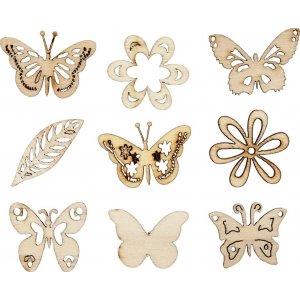 Décorations en bois - Été - 45 pcs Décorations en bois - Été - 45 pcs