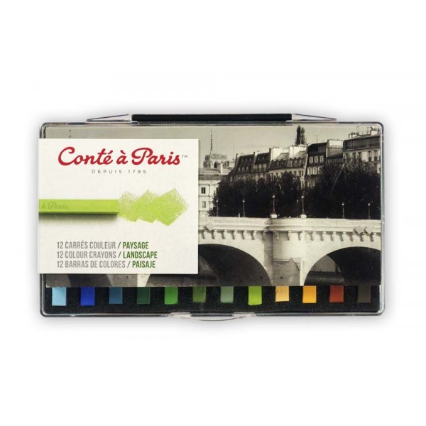Crayons pastel "Carr Landskap" Cont  Paris - 12 Crayons