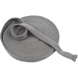 Tissu tricoté tubulaire - L22 mm - gris - 10 m Tissu tricoté tubulaire - L22 mm - gris - 10 m