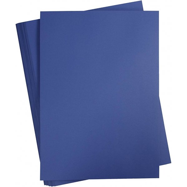 Carton color - bleu fonc - A2 - 180 g - 100 feuilles