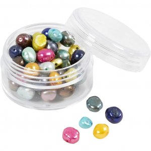 Perles d'eau douce 60 pièces - Couleurs mélangées Perles d'eau douce 60 pièces - Couleurs mélangées