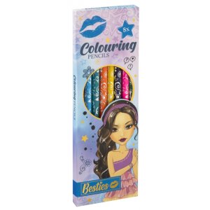 Crayons de couleur dans de jolies nuances pastel, paquet de 8 Crayons de couleur dans de jolies nuances pastel, paquet de 8