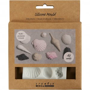 Moule en silicone Coquillage et coquillage 1-2,8 cm Moule en silicone Coquillage et coquillage 1-2,8 cm