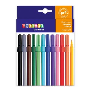 Stylo fibre 12 pcs étroit Stylo fibre 12 pcs étroit