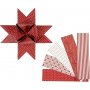 Bandes étoiles - rouge - blanc - Ø18 cm - 40 bandes