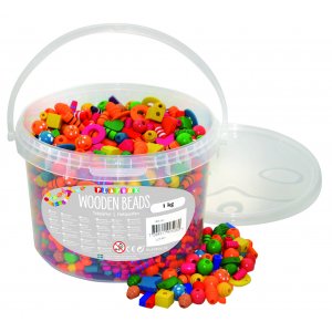 Perles en bois 1 kg