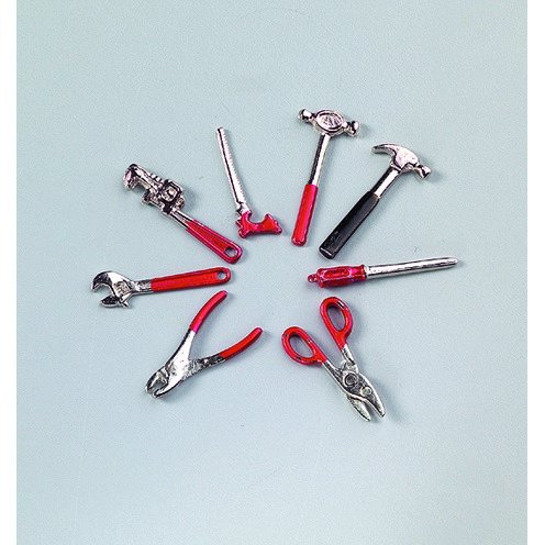 Miniature 4 cm - Trousse  outils 8 pices
