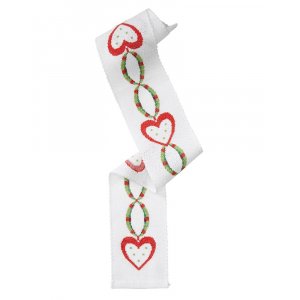 Kit broderie Party strip - Guirlande coeur Kit broderie Party strip - Guirlande coeur