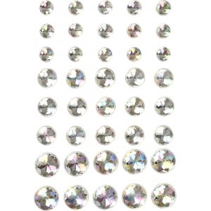 Demi-perles - cristal - 40 pcs Demi-perles - cristal - 40 pcs