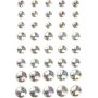Demi-perles - cristal - 40 pcs