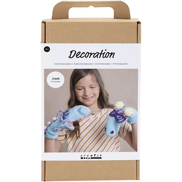 Kit DIY Dcoration, couleurs mlanges, Sock Monster