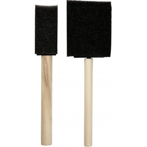 Pinceaux en mousse - 25 + 50 mm - 2 pcs Pinceaux en mousse - 25 + 50 mm - 2 pcs