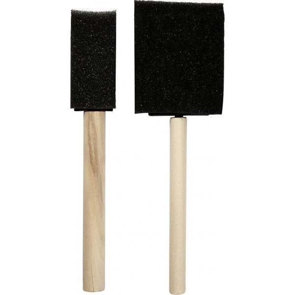 Pinceaux en mousse - 25 + 50 mm - 2 pcs