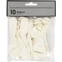 Ballons - blanc - 23 cm - 10 pcs