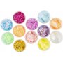 Argile paillete, couleurs mlanges, 72x20 ml