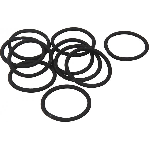 lastique  cheveux - noir - 10 pcs