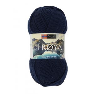 Fil Viking Fröya 50g - Bleu foncé (206) Fil Viking Fröya 50g - Bleu foncé (206)
