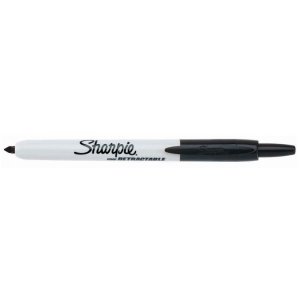 Marqueur permanent rétractable Sharpie - Noir fin Marqueur permanent rétractable Sharpie - Noir fin