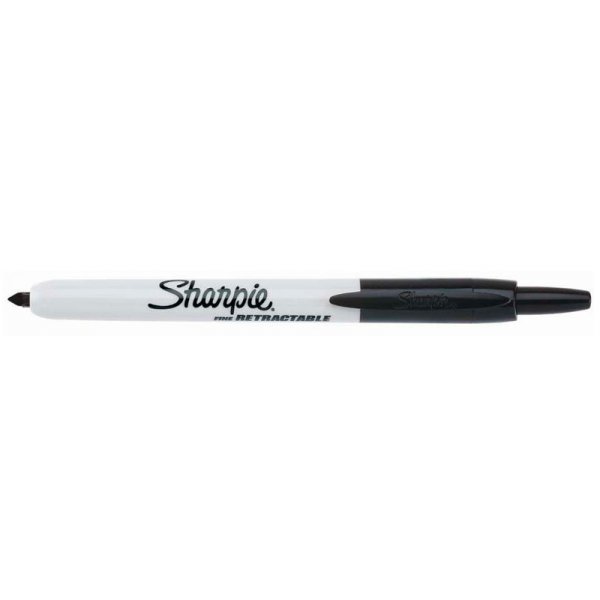 Marqueur permanent rtractable Sharpie - Noir fin