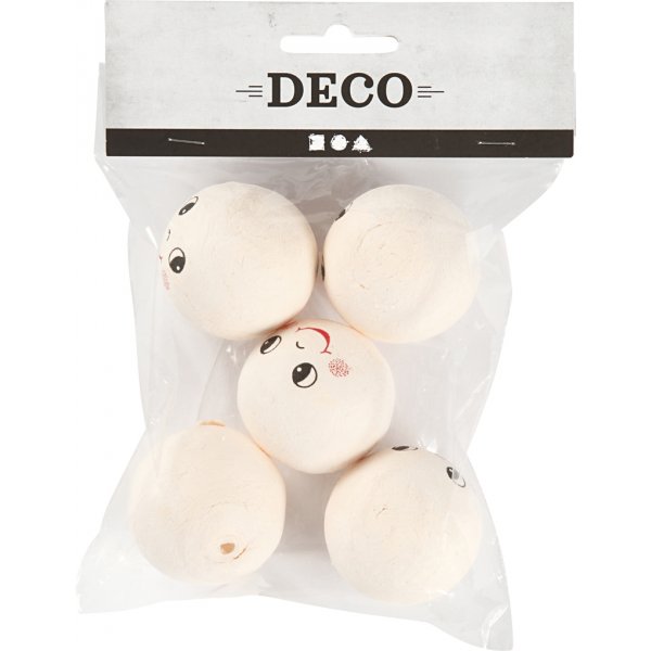 Ttes - ivoire - 40 mm - 5 pcs