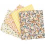 Tissu patchwork - jaune - 4 pcs