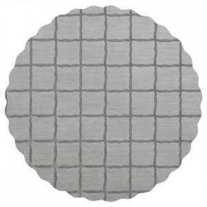 Bche PVC Ronde Gaufre Carre - Gris