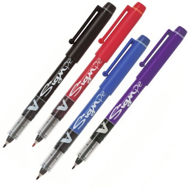 Stylo fibre Pilot V-Sign - Noir